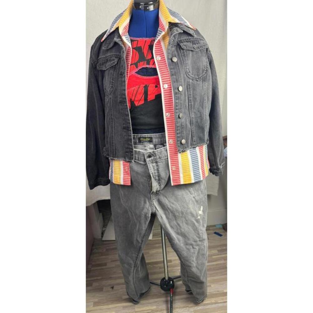 Urban Star Premium Gray Denim Jeans | Men’s 42x32 | Relaxed Fit Stretch‎